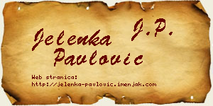 Jelenka Pavlović vizit kartica